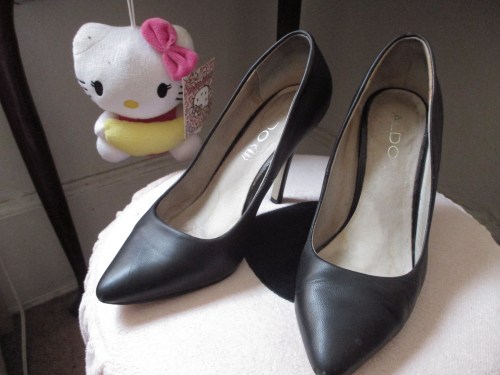 These pumps nearly killed me.  They hurt so bad in the toe area.  They are about a three inch heel!