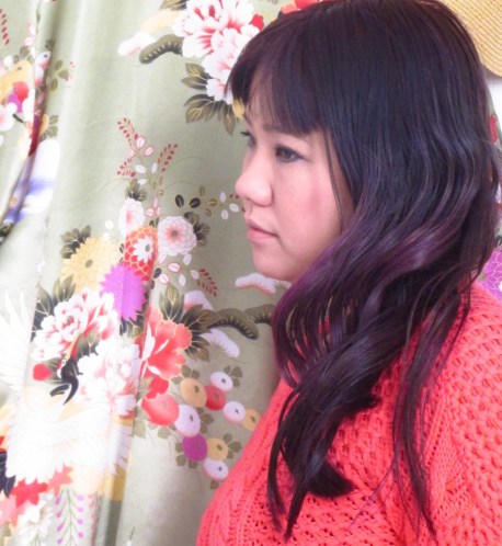 After a few days, the curls relax and look uneven and undone.  Like you fell out of bed with wavy hair!