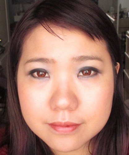 With redish coloured lenses.  Are my eyes more striking?  Or are circle lenses useless?
