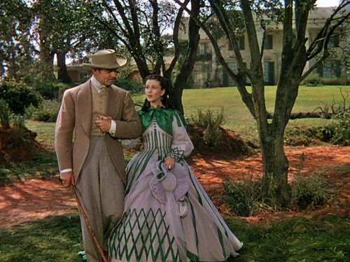 After she marries into weath with the famous Rhett Butler, Scarlett visits her family plantation in style.