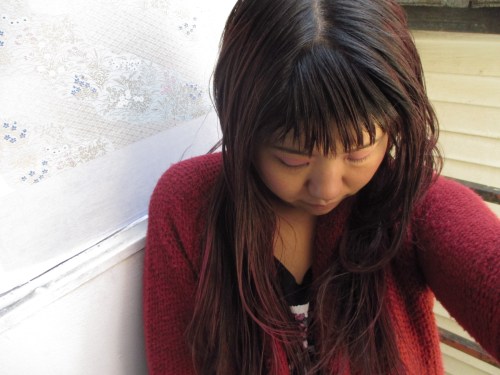 So this is my hair after a few days without washing.  Kinda gross and oily as you can see. 