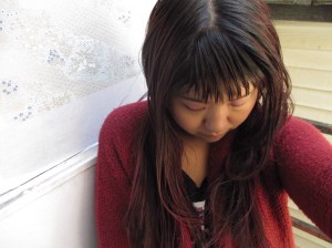 So this is my hair after a few days without washing.  Kinda gross and oily as you can see. 