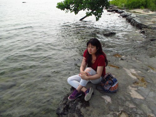 This was an outdoorsy summer.  I was on a trip to beaches near Lake Erie, and it was not a good time to forget the hat.  I got baked on that trip.