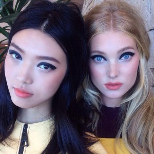 Tian Yi! she is the Asian model in this pic. I think the fashion world needs more diversity in it. :)