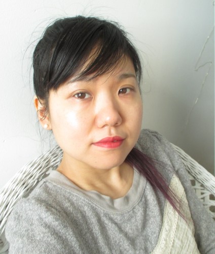 Only wearing lipstick that I used to stain my lips and then wiped off. skin is au naturale, for real.