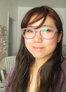 So, these are not really the black rimmed glasses I saw everyone wearing a while back, but I kinda like their boldness and colour. (: