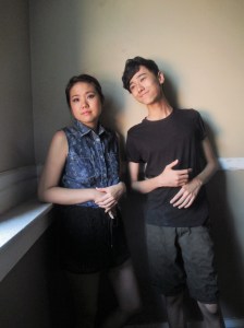 Me and my kid. Can you imagine, I raised him since he was a baby? Now at 14, he towers over me!