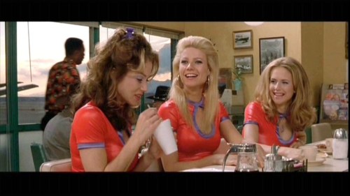 A great scene from the movie with her gal pals as they try to get out of their small town beginnings...